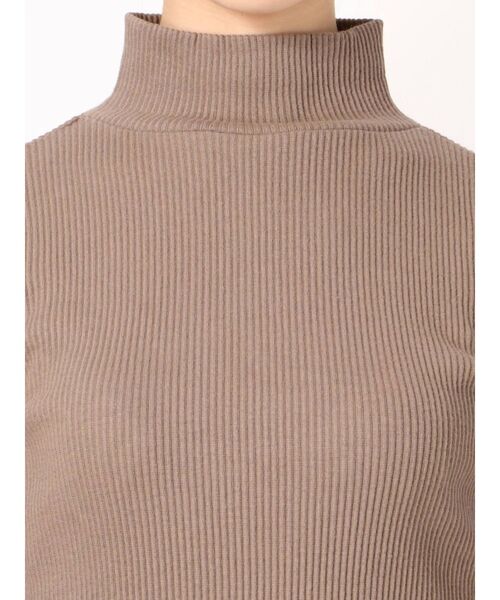 GYDA（ジェイダ）の「テレコタートルタイトワンピース（ワンピース・レディース・オレンジ/ブラック/ベージュ/グレー・FREE）」の20枚目の写真