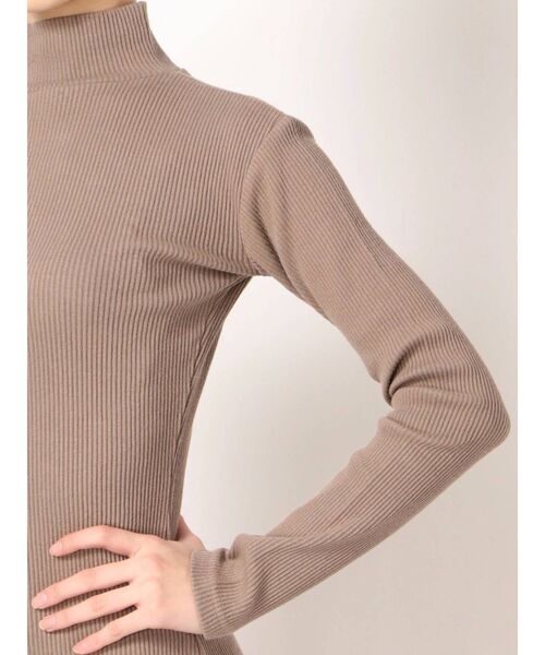 GYDA（ジェイダ）の「テレコタートルタイトワンピース（ワンピース・レディース・オレンジ/ブラック/ベージュ/グレー・FREE）」の21枚目の写真