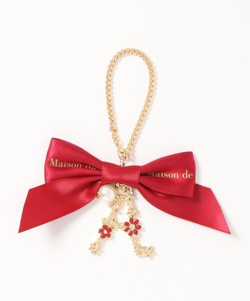 フラワーイニシャルバッグチャーム Rouge その他ヘアアクセサリー Maison De Fleur メゾンドフルール のファッション通販 Zozotown