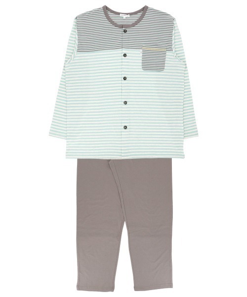 House Wear Studio メンズ コットン100 トリコボーダー柄 長袖 パジャマ Lサイズ ルームウェア パジャマ Naigai ナイガイ のファッション通販 Zozotown