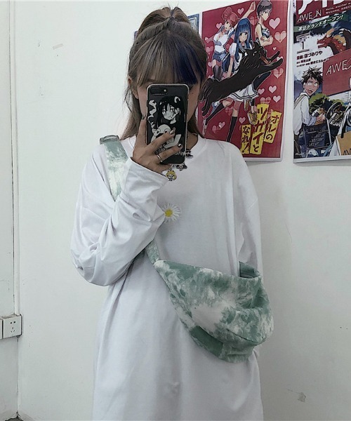yuue' ( wear )（ユーイ）の「ダイダイ柄ショルダーバッグ（ショルダーバッグ・レディース・ブラック/ピンク/ブルー/グリーン・FREE）」の15枚目の写真