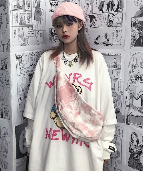 yuue' ( wear )（ユーイ）の「ダイダイ柄ショルダーバッグ（ショルダーバッグ・レディース・ブラック/ピンク/ブルー/グリーン・FREE）」の12枚目の写真
