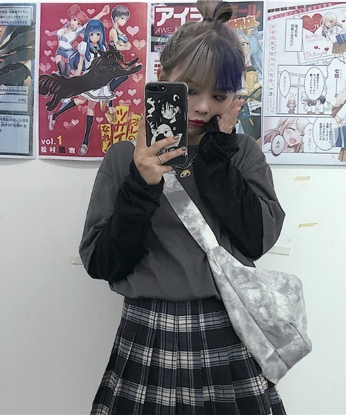 yuue' ( wear )（ユーイ）の「ダイダイ柄ショルダーバッグ（ショルダーバッグ・レディース・ブラック/ピンク/ブルー/グリーン・FREE）」の9枚目の写真