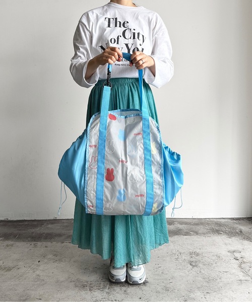 Miffy( ミッフィー)の「NC:Miffy ミッフィー ハンモックバッグ2(トートバッグ・レディース・オフホワイト/ブルー/グレー/ホワイト・FREE)」の10枚目の写真