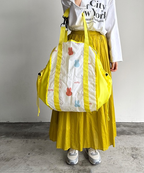 Miffy( ミッフィー)の「NC:Miffy ミッフィー ハンモックバッグ2(トートバッグ・レディース・オフホワイト/ブルー/グレー/ホワイト・FREE)」の6枚目の写真