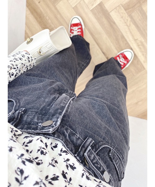 jumelle（ジュメロ）の「ボタンデニムパンツ（デニムパンツ・レディース・ブラック/ブルー・SMALL/MEDIUM）」の19枚目の写真