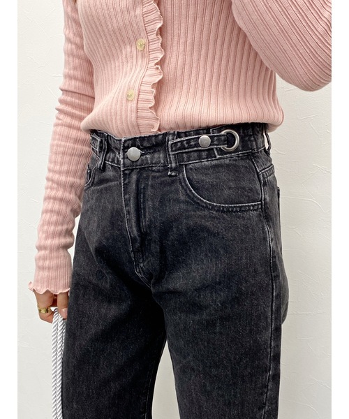 jumelle（ジュメロ）の「ボタンデニムパンツ（デニムパンツ・レディース・ブラック/ブルー・SMALL/MEDIUM）」の12枚目の写真