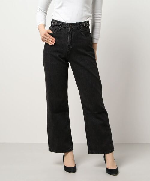 jumelle（ジュメロ）の「ボタンデニムパンツ（デニムパンツ・レディース・ブラック/ブルー・SMALL/MEDIUM）」の8枚目の写真