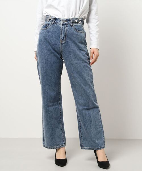 jumelle（ジュメロ）の「ボタンデニムパンツ（デニムパンツ・レディース・ブラック/ブルー・SMALL/MEDIUM）」の13枚目の写真