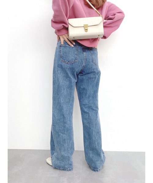 jumelle（ジュメロ）の「ボタンデニムパンツ（デニムパンツ・レディース・ブラック/ブルー・SMALL/MEDIUM）」の4枚目の写真