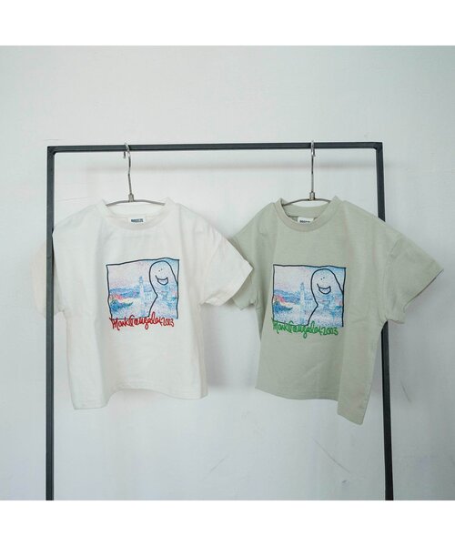 Mark Gonzales（マーク・ゴンザレス）の「WEB限定MarkGonzales（マークゴンザレス）フォト刺繍Tシャツ（Tシャツ/カットソー・キッズ・グレー/オフホワイト・100/110/120/130/140/90/150）」の16枚目の写真