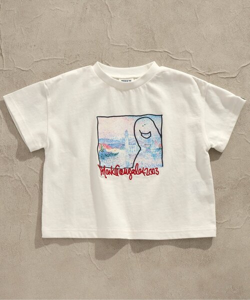 Mark Gonzales（マーク・ゴンザレス）の「WEB限定MarkGonzales（マークゴンザレス）フォト刺繍Tシャツ（Tシャツ/カットソー・キッズ・グレー/オフホワイト・100/110/120/130/140/90/150）」の22枚目の写真