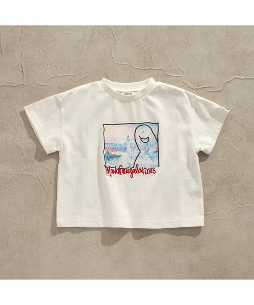 Mark Gonzales（マーク・ゴンザレス）の「WEB限定MarkGonzales（マークゴンザレス）フォト刺繍Tシャツ（Tシャツ/カットソー・キッズ・グレー/オフホワイト・100/110/120/130/140/90/150）」の9枚目の写真
