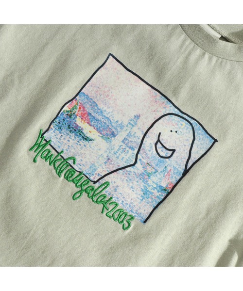 Mark Gonzales（マーク・ゴンザレス）の「WEB限定MarkGonzales（マークゴンザレス）フォト刺繍Tシャツ（Tシャツ/カットソー・キッズ・グレー/オフホワイト・100/110/120/130/140/90/150）」の5枚目の写真