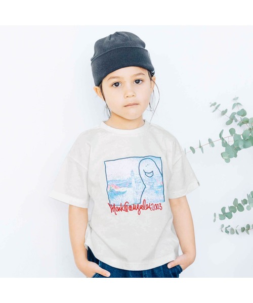 Mark Gonzales（マーク・ゴンザレス）の「WEB限定MarkGonzales（マークゴンザレス）フォト刺繍Tシャツ（Tシャツ/カットソー・キッズ・グレー/オフホワイト・100/110/120/130/140/90/150）」の12枚目の写真