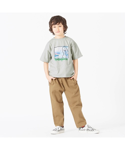 Mark Gonzales（マーク・ゴンザレス）の「WEB限定MarkGonzales（マークゴンザレス）フォト刺繍Tシャツ（Tシャツ/カットソー・キッズ・グレー/オフホワイト・100/110/120/130/140/90/150）」の14枚目の写真
