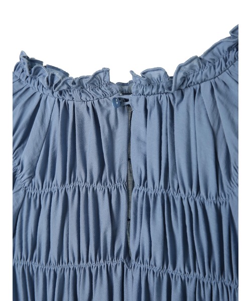 Editt by YECCA VECCA（エディットバイイェッカヴェッカ）の「シャーリングネックブラウス　＊（シャツ/ブラウス・レディース・ホワイト/イエロー/ライトブルー・FREE）」の20枚目の写真