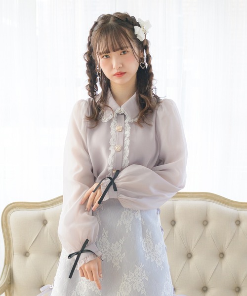 ROJITA（ロジータ）の「前立てフリル色々釦ブラウス（シャツ/ブラウス 
