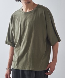【Cross&Stitch】オープンエンド マックスウェイト オーバーサイズTシャツ ボックスシルエット 短丈 ショート丈 OE1401