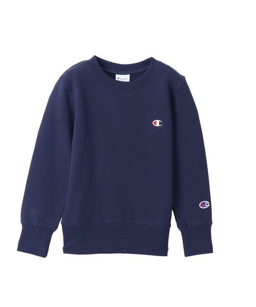 Champion(チャンピオン)の「【Champion/チャンピオン】キッズ ベーシック クルーネックスウェットシャツ(スウェット・キッズ・ネイビー/ベージュ/ブラック/ブルー/オフホワイト/グレー/チャコール/ライトブルー/カーキ/ブラウン/ベージュ系その他3/オートミール・140/110/120/100/130/160/150)」の11枚目の写真