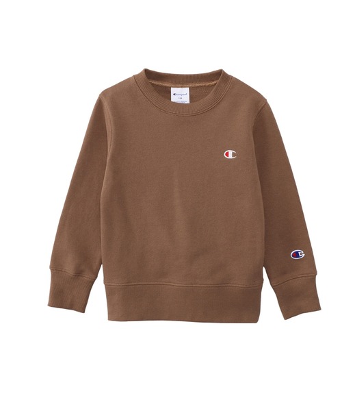 Champion(チャンピオン)の「【Champion/チャンピオン】キッズ ベーシック クルーネックスウェットシャツ(スウェット・キッズ・ネイビー/ベージュ/ブラック/ブルー/オフホワイト/グレー/チャコール/ライトブルー/カーキ/ブラウン/ベージュ系その他3/オートミール・140/110/120/100/130/160/150)」の5枚目の写真