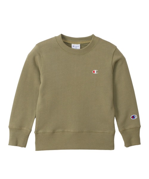Champion(チャンピオン)の「【Champion/チャンピオン】キッズ ベーシック クルーネックスウェットシャツ(スウェット・キッズ・ネイビー/ベージュ/ブラック/ブルー/オフホワイト/グレー/チャコール/ライトブルー/カーキ/ブラウン/ベージュ系その他3/オートミール・140/110/120/100/130/160/150)」の9枚目の写真