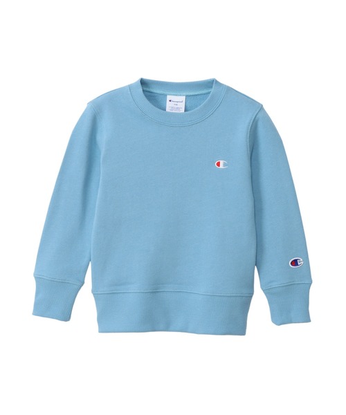Champion(チャンピオン)の「【Champion/チャンピオン】キッズ ベーシック クルーネックスウェットシャツ(スウェット・キッズ・ネイビー/ベージュ/ブラック/ブルー/オフホワイト/グレー/チャコール/ライトブルー/カーキ/ブラウン/ベージュ系その他3/オートミール・140/110/120/100/130/160/150)」の10枚目の写真
