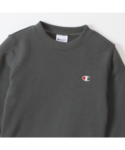 Champion(チャンピオン)の「【Champion/チャンピオン】キッズ ベーシック クルーネックスウェットシャツ(スウェット・キッズ・ネイビー/ベージュ/ブラック/ブルー/オフホワイト/グレー/チャコール/ライトブルー/カーキ/ブラウン/ベージュ系その他3/オートミール・140/110/120/100/130/160/150)」の14枚目の写真