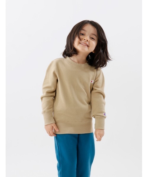 Champion(チャンピオン)の「【Champion/チャンピオン】キッズ ベーシック クルーネックスウェットシャツ(スウェット・キッズ・ネイビー/ベージュ/ブラック/ブルー/オフホワイト/グレー/チャコール/ライトブルー/カーキ/ブラウン/ベージュ系その他3/オートミール・140/110/120/100/130/160/150)」の16枚目の写真