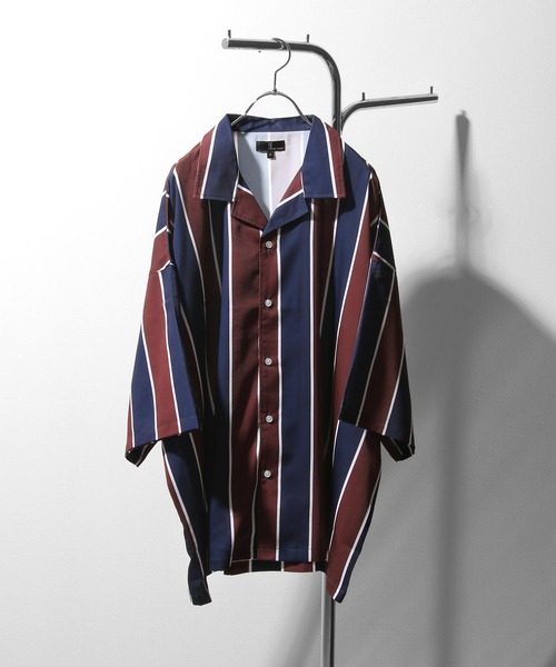 ZIP FIVE（ジップファイブ）の「【ZIP FIVE】ルーズシルエット 半袖柄プリントオープンシャツ（シャツ/ブラウス・メンズ・ブラック/ベージュ/ブルー/チャコール/ブラック系/ブラック系1/グレー系/ブラウン系/ベージュ系/ベージュ系1/ベージュ系2/グリーン系/ブルー系/ワイン系/ワイン系1・FREE）」の15枚目の写真