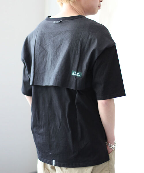 MANASTASH（マナスタッシュ）の「MANASTASH/マナスタッシュ　HEMP VENT TEE　ヘンプベントティー（Tシャツ/カットソー・メンズ・ブラック/オフホワイト・X-LARGE/MEDIUM/LARGE）」の11枚目の写真