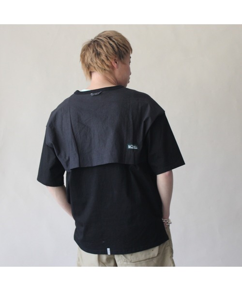 MANASTASH（マナスタッシュ）の「MANASTASH/マナスタッシュ　HEMP VENT TEE　ヘンプベントティー（Tシャツ/カットソー・メンズ・ブラック/オフホワイト・X-LARGE/MEDIUM/LARGE）」の2枚目の写真