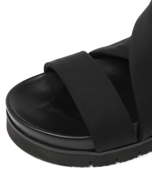 studio CLIP（スタディオクリップ）の「ジャージーフットベットサンダル（サンダル・レディース・ブラック/ベージュ・LARGE/MEDIUM）」の8枚目の写真