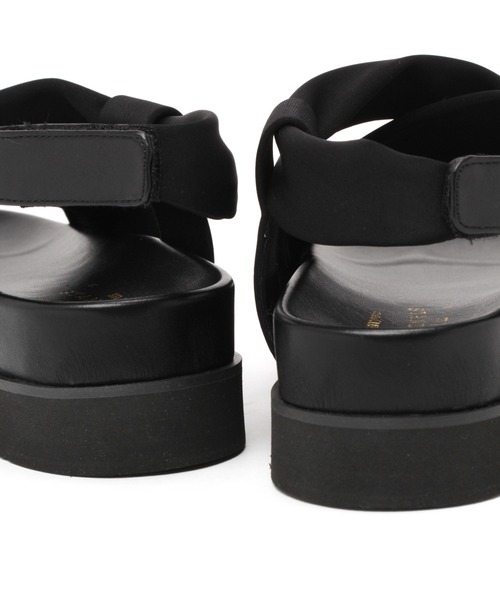 studio CLIP（スタディオクリップ）の「ジャージーフットベットサンダル（サンダル・レディース・ブラック/ベージュ・LARGE/MEDIUM）」の7枚目の写真