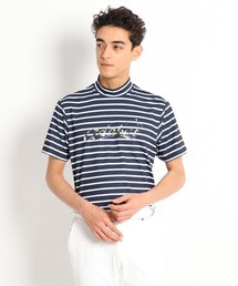 ◆【吸水速乾/UVカット/GOLF TODAY掲載】モックネック半袖プルオーバー