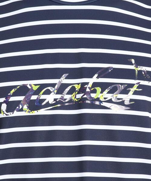 adabat(アダバット)の「◆【吸水速乾/UVカット/GOLF TODAY掲載】モックネック半袖プルオーバー(Tシャツ/カットソー・メンズ・ネイビー/ホワイト系9・48/46/50)」の10枚目の写真