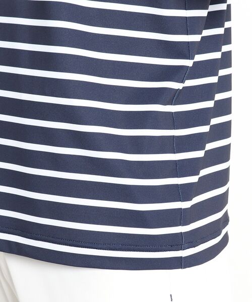 adabat(アダバット)の「◆【吸水速乾/UVカット/GOLF TODAY掲載】モックネック半袖プルオーバー(Tシャツ/カットソー・メンズ・ネイビー/ホワイト系9・48/46/50)」の13枚目の写真
