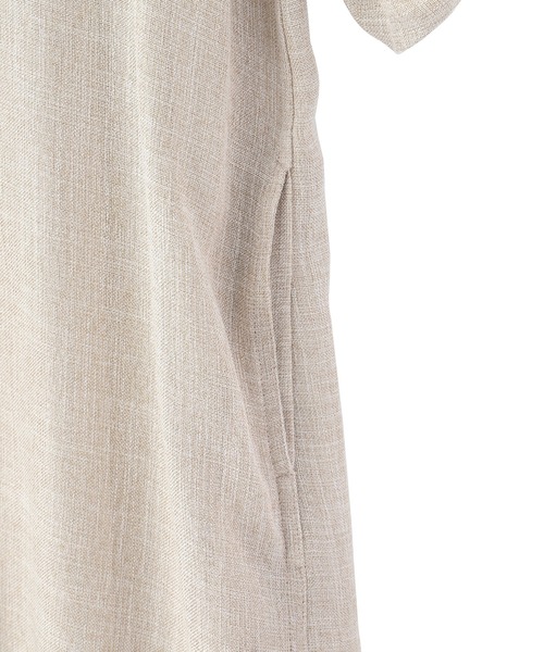 KOH.style（コースタイル）の「バックプリーツリネン風シャツワンピース（ワンピース・レディース・ブラック/ベージュ/ミント・FREE）」の13枚目の写真