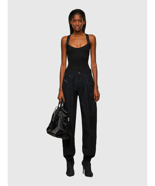 DIESEL（ディーゼル）の「レディース パンツ  コットン ルーズシルエット ツータック（その他パンツ・レディース・ブラック/カーキ・29inch/25inch/27inch/23inch）」の17枚目の写真