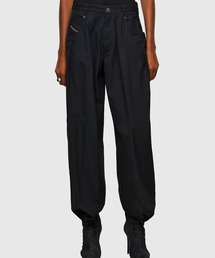 DIESEL | レディース パンツ  コットン ルーズシルエット ツータック(その他パンツ)