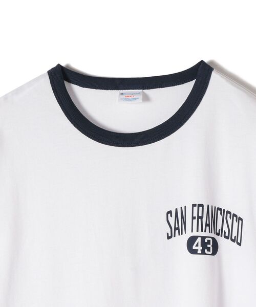 Champion（チャンピオン）の「【SHIPS別注】Champion:リンガーロゴTEE（Tシャツ/カットソー・レディース・ホワイト/ライトホワイト/ネイビー/グレー・ONE SIZE）」の7枚目の写真