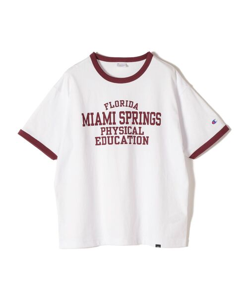 Champion（チャンピオン）の「【SHIPS別注】Champion:リンガーロゴTEE（Tシャツ/カットソー・レディース・ホワイト/ライトホワイト/ネイビー/グレー・ONE SIZE）」の11枚目の写真