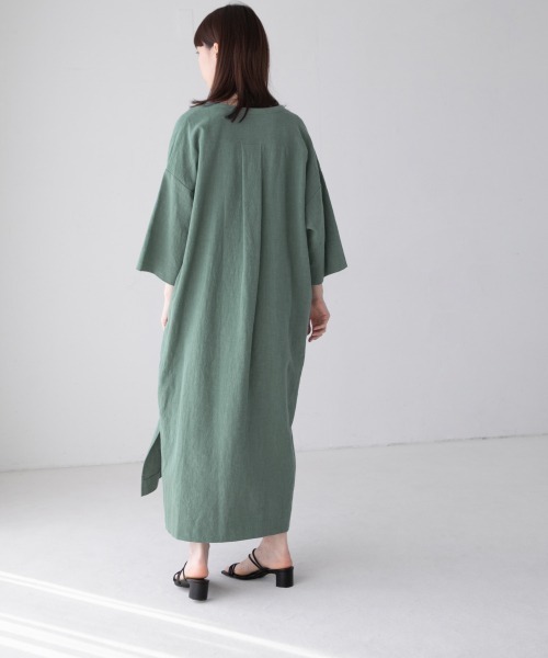 yuw(ユウ)の「カフタンワンピース 946968(ワンピース・レディース・ブラック/ベージュ/グレー/グリーン・FREE)」の14枚目の写真