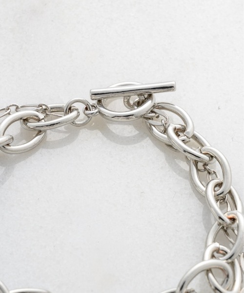 shiki tokyo（シキトウキョウ）の「DOUBLE CHAIN PEARL BRACELET / ダブルチェーンパールブレスレット（ブレスレット・メンズ・シルバー・FREE）」の12枚目の写真