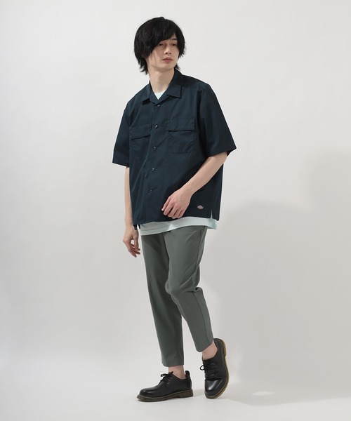 Dickies(ディッキーズ)の「【Dickies/ディッキーズ】TCツイルオーバーサイズワークシャツ<セットアップ可能>(シャツ/ブラウス・メンズ・ライトグレー/ブラック/ベージュ/ネイビー/サックスブルー/ピンク・M/L/XL)」の12枚目の写真