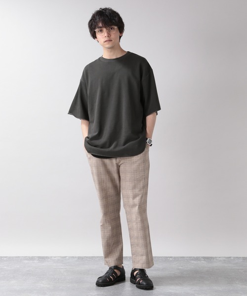 RAGEBLUE（レイジブルー）の「カットオフ/ピグメント裏毛Tシャツ/950102（Tシャツ/カットソー・メンズ・ホワイト/ライトブルー/ベージュ/スミクロ・MEDIUM/LARGE）」の18枚目の写真