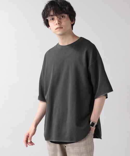 RAGEBLUE（レイジブルー）の「カットオフ/ピグメント裏毛Tシャツ/950102（Tシャツ/カットソー・メンズ・ホワイト/ライトブルー/ベージュ/スミクロ・MEDIUM/LARGE）」の15枚目の写真