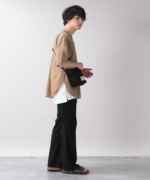 RAGEBLUE（レイジブルー）の「カットオフ/ピグメント裏毛Tシャツ/950102（Tシャツ/カットソー・メンズ・ホワイト/ライトブルー/ベージュ/スミクロ・MEDIUM/LARGE）」の8枚目の写真