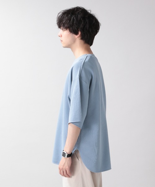 RAGEBLUE（レイジブルー）の「カットオフ/ピグメント裏毛Tシャツ/950102（Tシャツ/カットソー・メンズ・ホワイト/ライトブルー/ベージュ/スミクロ・MEDIUM/LARGE）」の19枚目の写真