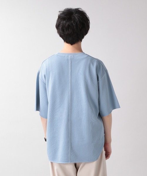 RAGEBLUE（レイジブルー）の「カットオフ/ピグメント裏毛Tシャツ/950102（Tシャツ/カットソー・メンズ・ホワイト/ライトブルー/ベージュ/スミクロ・MEDIUM/LARGE）」の16枚目の写真